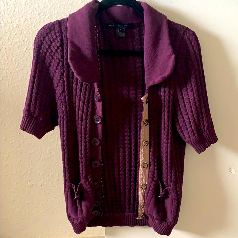 Marc Jacob's short sleeve button up sweater